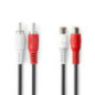 CABO 2RCA MACHO 2RCA FÊMEA 10M