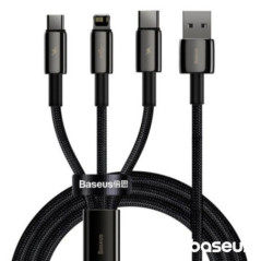 CABO USBA 20 MACHO P LIGHTNINGUSBCMICROUSB 35A BASEUS