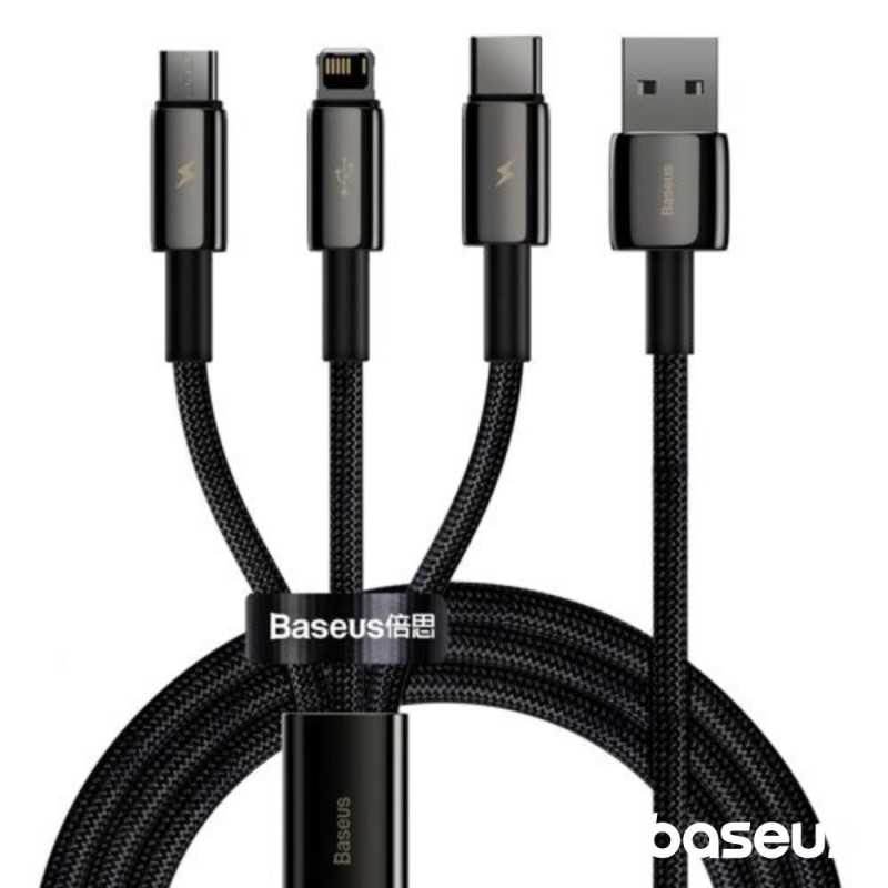 CABO USBA 20 MACHO P LIGHTNINGUSBCMICROUSB 35A BASEUS