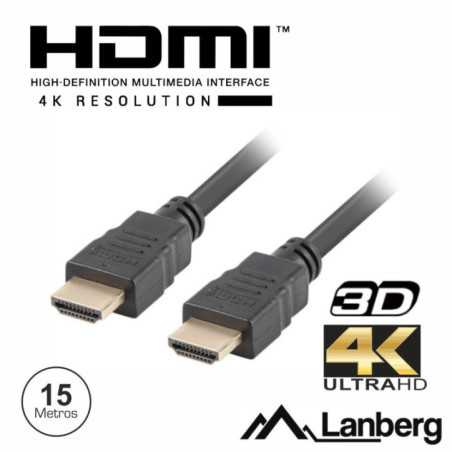 CABO HDMI DOURADO MACHO MACHO 20 4K 15M LANBERG