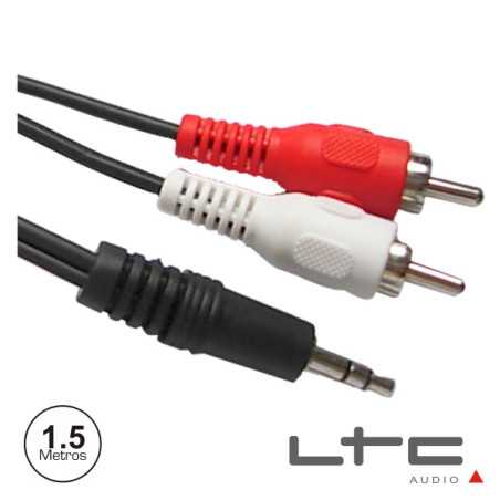 CABO JACK 35MM MACHO ST 2RCA MACHO 15M LTC