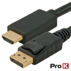CABO DISPLAYPORT MACHO HDMI MACHO 2M PROK