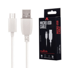 CABO USBA 20 3A MACHO MICRO USBB BRANCO 1M