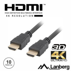 CABO HDMI DOURADO MACHO MACHO 20 4K 10M LANBERG