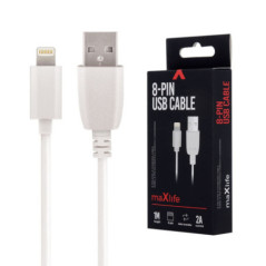 CABO USBA 20 2A MACHO LIGHTNING BRANCO 1M