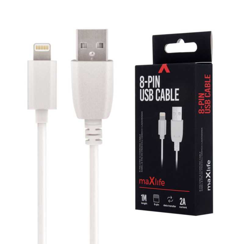 CABO USBA 20 2A MACHO LIGHTNING BRANCO 1M
