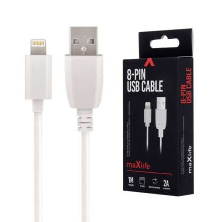 CABO USBA 20 2A MACHO LIGHTNING BRANCO 1M