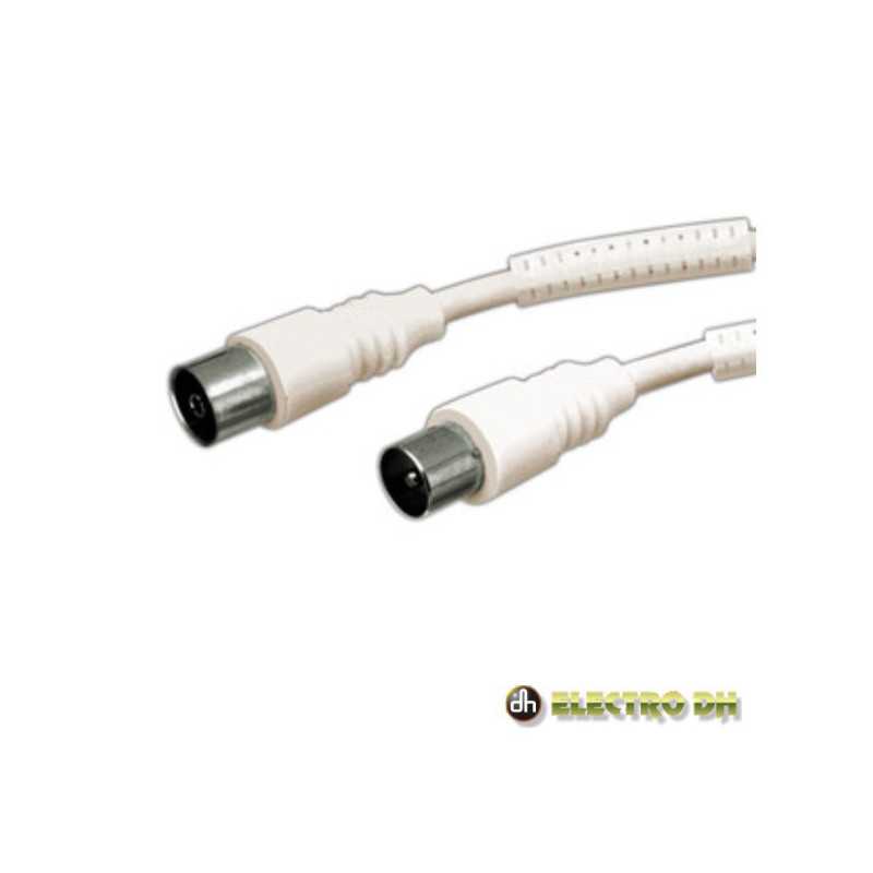 CABO COAXIAL MACHOFÊMEA BRANCO 15M FILTRO FERRITE EDH