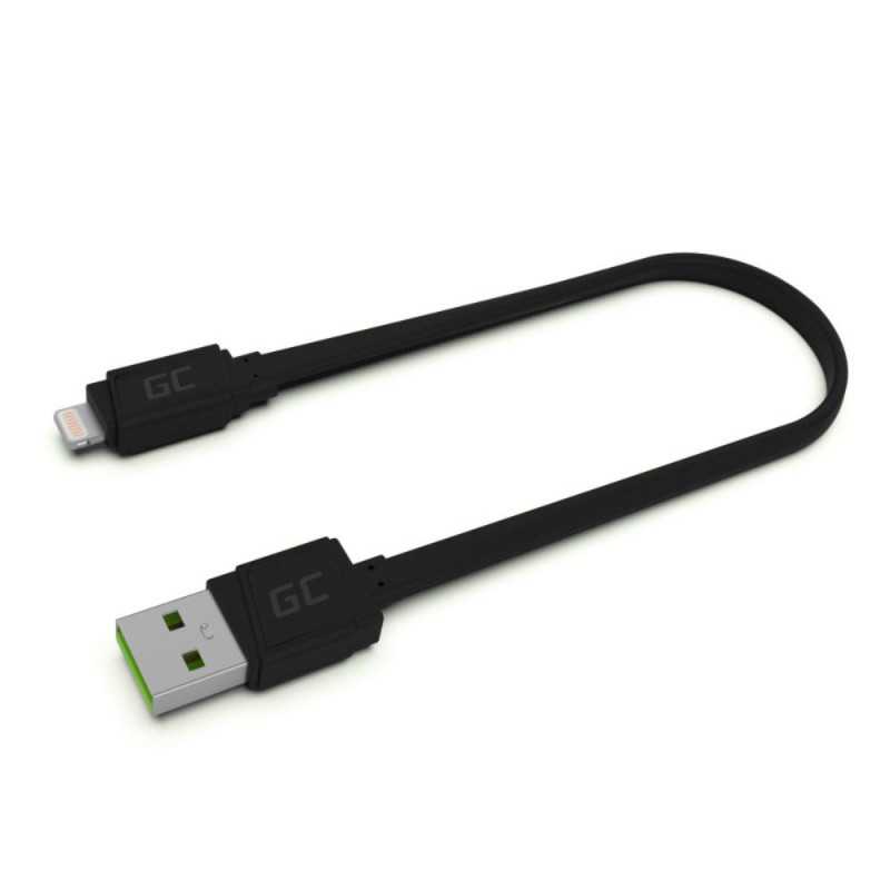CABO USBA MACHO LIGHTNING MACHO QC 30 25CM GREEN CELL