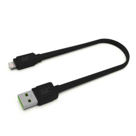 CABO USBA MACHO LIGHTNING MACHO QC 30 25CM GREEN CELL