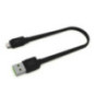 CABO USBA MACHO LIGHTNING MACHO QC 30 25CM GREEN CELL