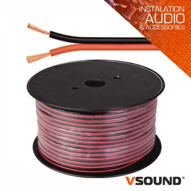 CABO COLUNA 2X050MM PRETOVERMELHO PARALELO VSOUND
