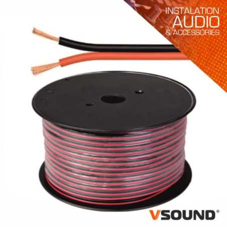 CABO COLUNA 2X050MM PRETOVERMELHO PARALELO VSOUND