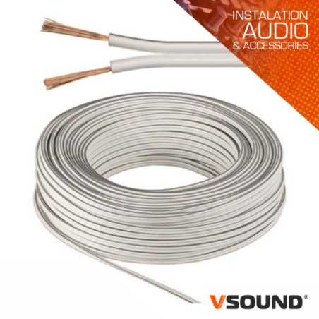 CABO COLUNA 2X075MM BRANCO PARALELO VSOUND