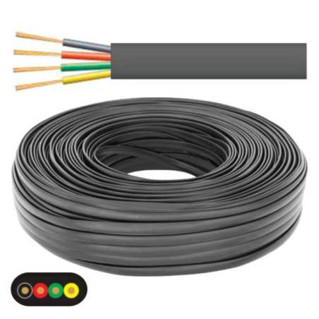CABO TELEFONE 4 CONDUTORES 4X012MM PRETO