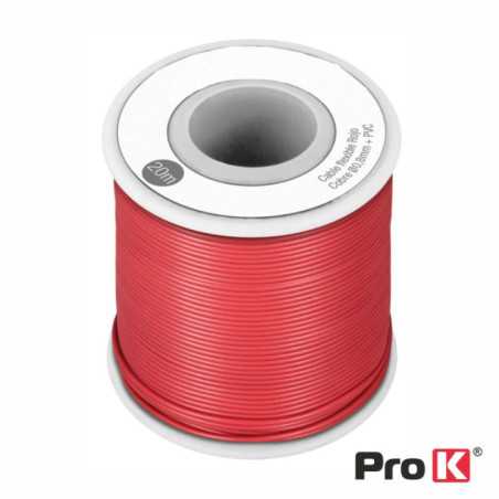 CABO MULTIFILAR VERMELHO 08MM ROLO 20M PROK