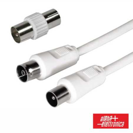 CABO COAXIAL MACHOFÊMEA ADAPTADOR BRANCO 3M ALPHA