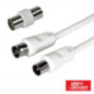 CABO COAXIAL MACHOFÊMEA ADAPTADOR BRANCO 3M ALPHA