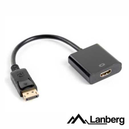ADAPTADOR DISPLAYPORT MACHO HDMI FÊMEA LANBERG
