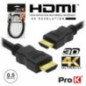 CABO HDMI DOURADO MACHO MACHO 20 4K PRETO 05M PROK
