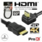 CABO HDMI DOURADO MACHO MACHO 20 4K PRETO 3M 90 PROK