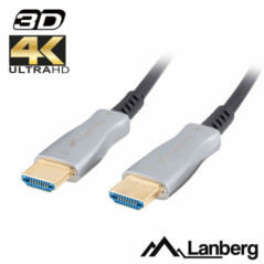 CABO HDMI FIBRA ÓPTICA DOURADO MACHO MACHO 20 4K 50MT