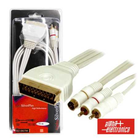 CABO SILVER PLUS SCART MACHO 2RCA1SHVS MACHO 5M BLISTER