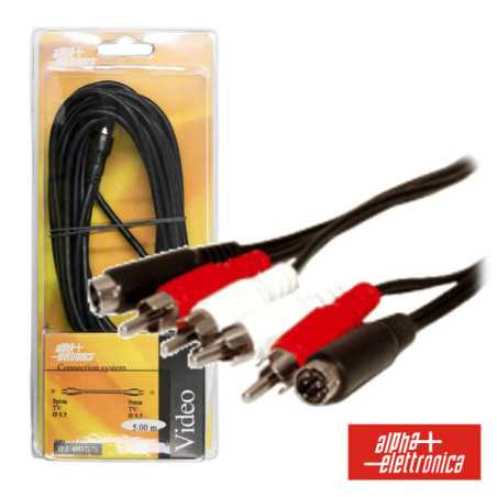 CABO 2SVHS MACHO 4RCA ÁUDIO MACHO 15M BLISTER
