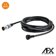 CABO DMX XLR 3P MACHO XLR 3P FÊMEA 13M IPAR123 AFXLIGHT