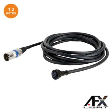 CABO DMX XLR 3P MACHO XLR 3P FÊMEA 13M IPAR123 AFXLIGHT
