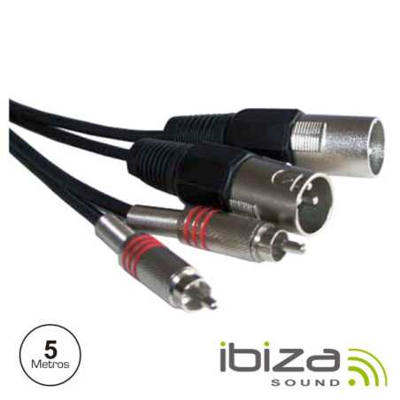 CABO 2XLR 3P MACHO 2RCA MACHO 5M IBIZA