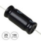 CONDENSADOR ELECTROLÍTICO AXIAL 100 25V VELLEMAN