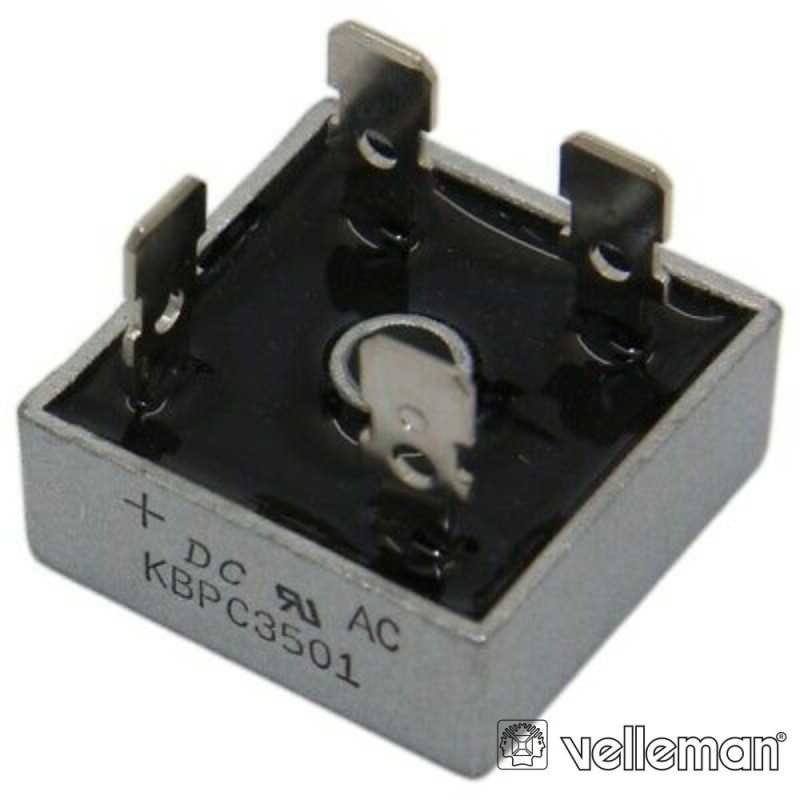 PONTE RETIFICADORA 100V35A VELLEMAN