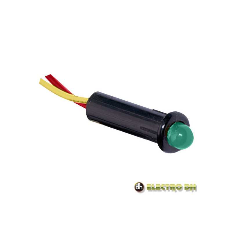 LED PILOTO ALTO BRILHO VERDE 5MM 220V EDH