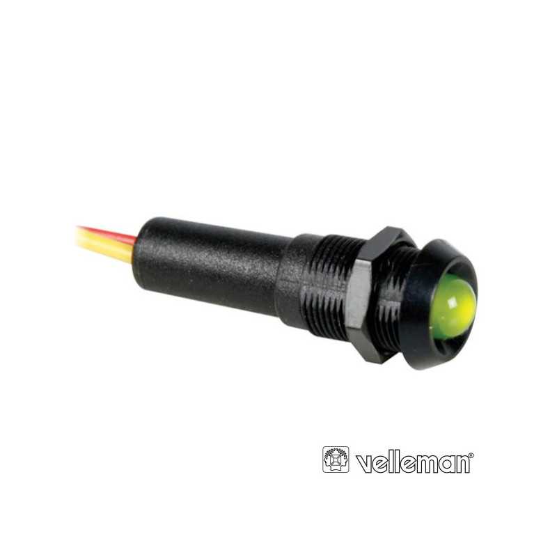 LED PILOTO VERDE CAIXA PRETA 24V VELLEMAN