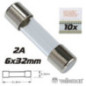 FUSÍVEL 6X32 FUSÃO RÁPIDA 2A 10X VELLEMAN