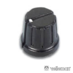 BOTÃO PRETO C PONTO BRANCO 155X3MM