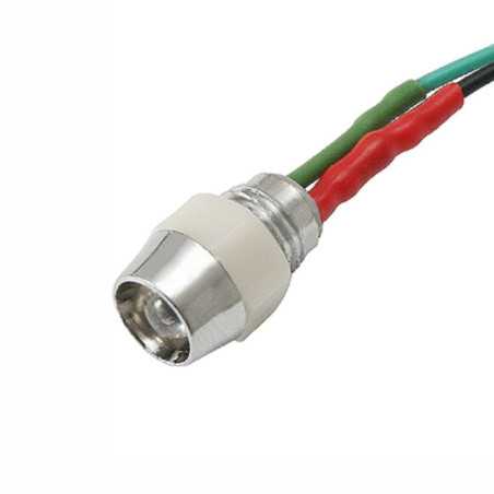 LUZ LED PILOTO VERMELHO 12V 5MM