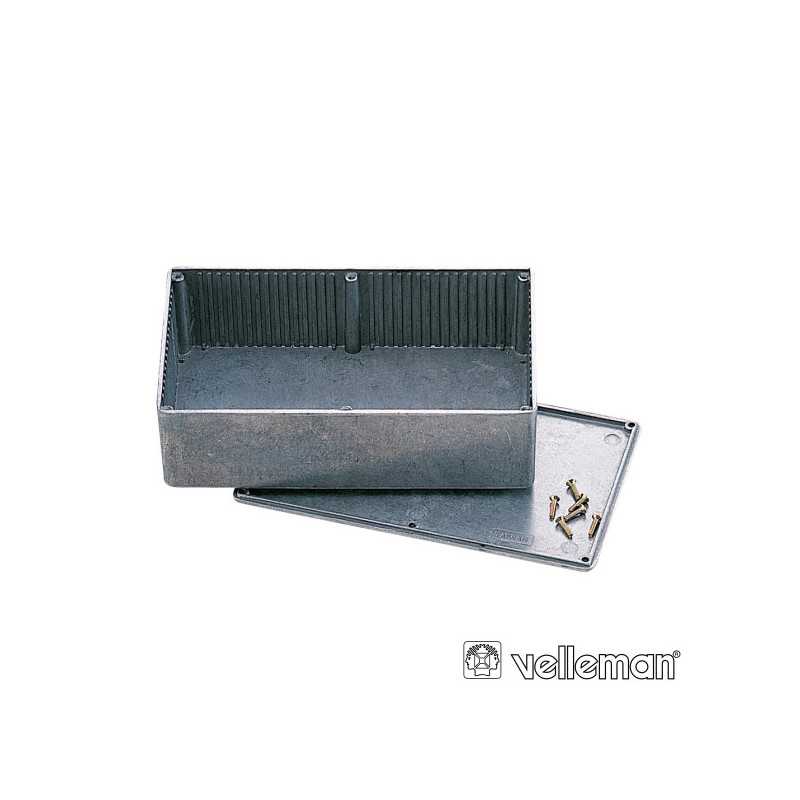 CAIXA ABS CINZA ESCURO 190X100X60MM