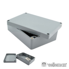 CAIXA ESTANQUE ABS CINZA ESCURO 82X80X55MM