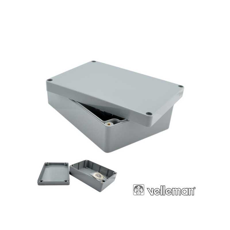 CAIXA ESTANQUE ABS CINZA ESCURO 82X80X55MM
