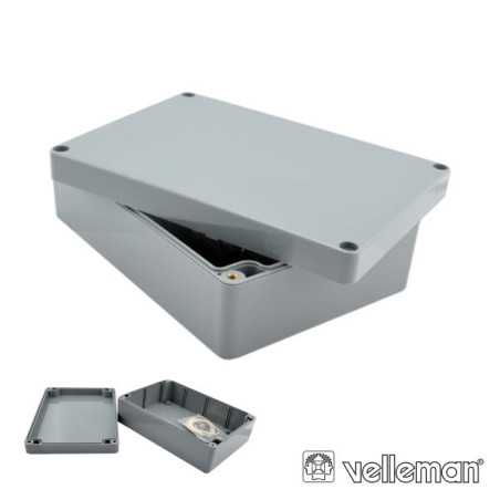 CAIXA ESTANQUE ABS CINZA ESCURO 82X80X55MM