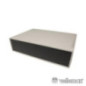 CAIXA ABS 260X180X65MM CINZA CLARO PRETO