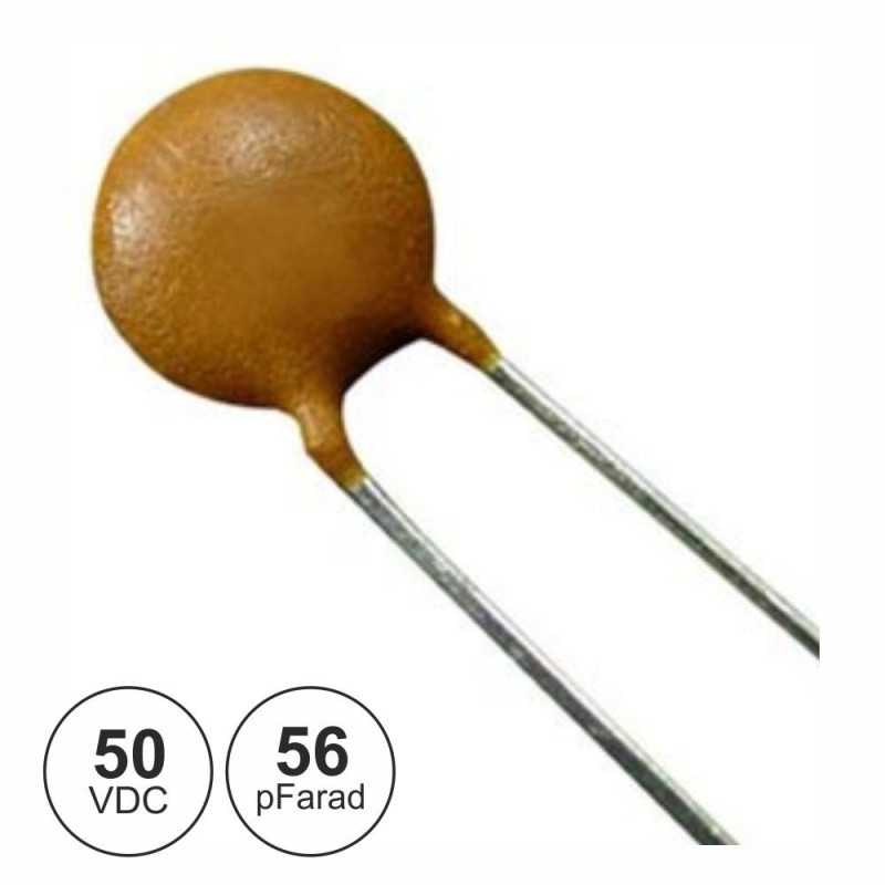 CONDENSADOR CERÂMICO 56PF VELLEMAN