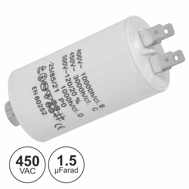 CONDENSADOR ARRANQUE 15UF 450V TERRA