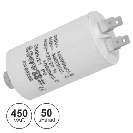CONDENSADOR ARRANQUE 50UF 450V TERRA