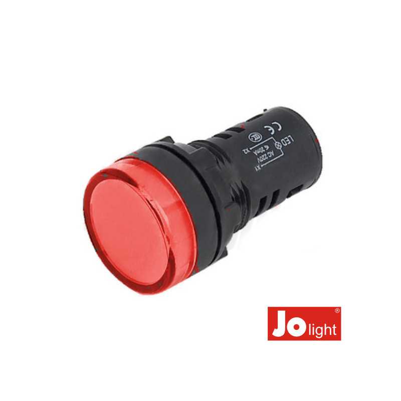 LUZ PILOTO REDONDO DE PAINEL 29MM 12V VERMELHO JOLIGHT