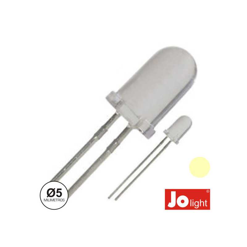 LED 5MM ALTO BRILHO BRANCO QUENTE JOLIGHT