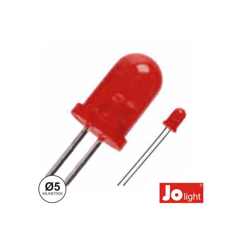 LED 5MM VERVELHO DIFUSO INTERMITENTE JOLIGHT