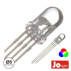 LED 5MM MULTICOR RGB TRANPARENTE